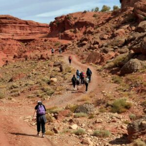 Trails in todra gorges